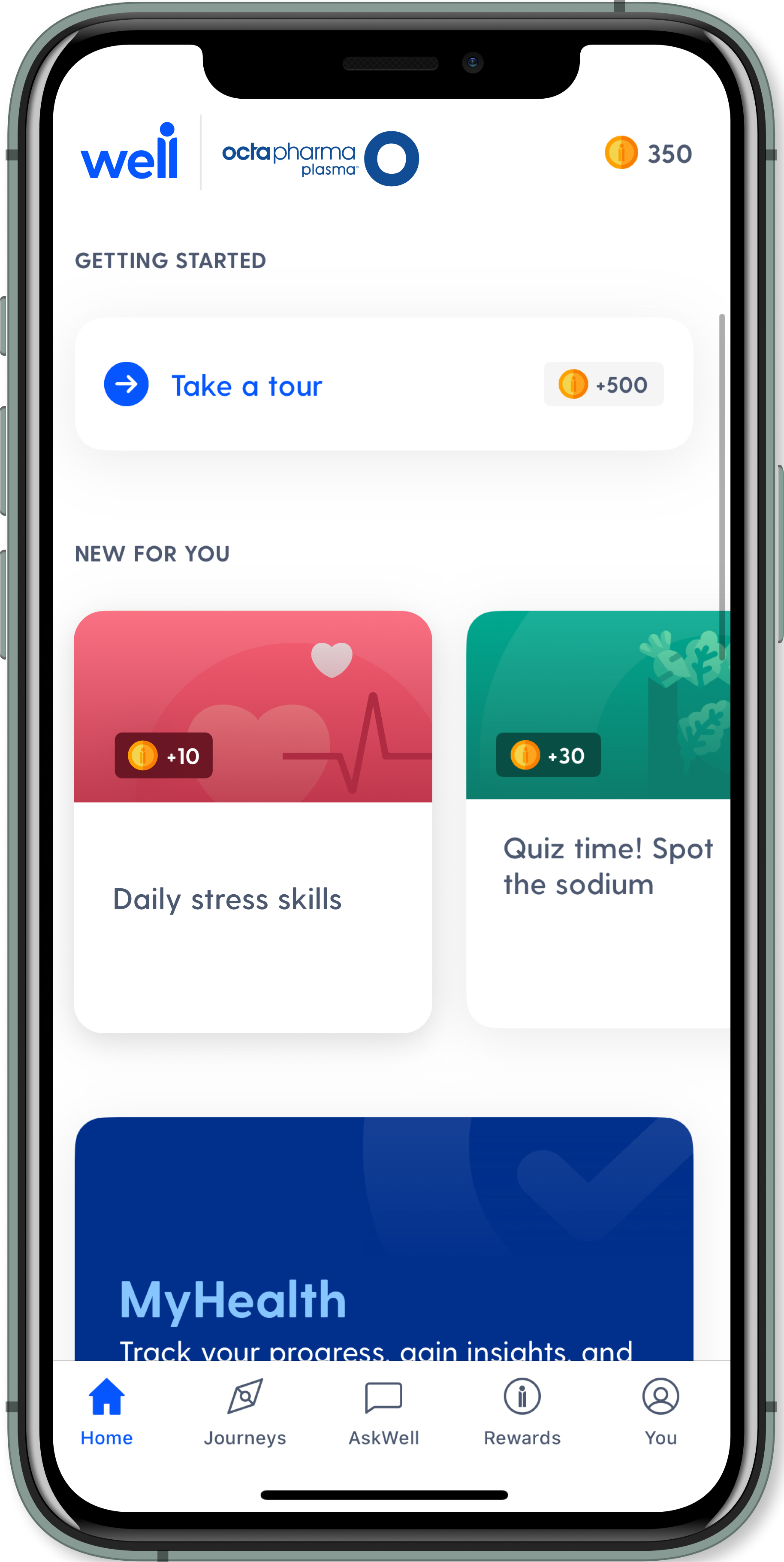 App Screen for The rewards don't stop.
